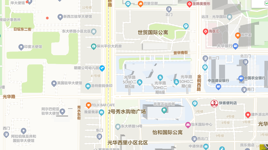 光华路soho二期北京写字楼租售中心